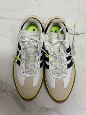 Adidas Ivy Park Women’s White & Black Sneakers with Neon Green Accents